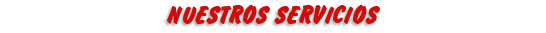 Nuestros Servicios